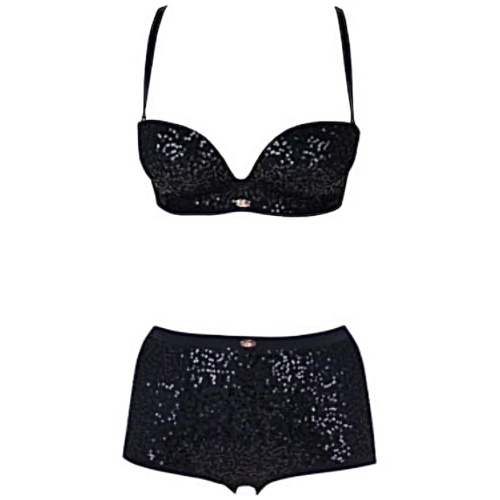 Sequined Embellished Sexy Bra & Briefs by Gossard